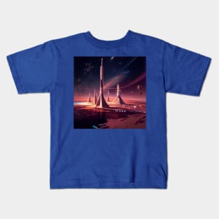 Interplanetary Spaceport Kids T-Shirt